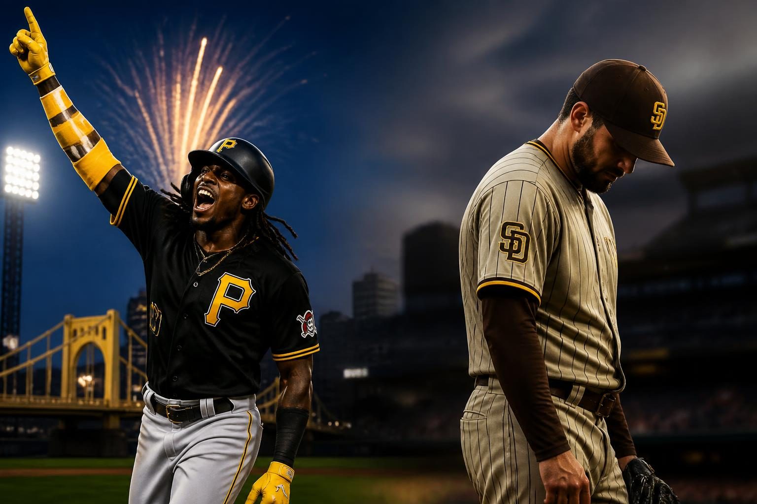 San Diego Padres players during a game at Petco Park