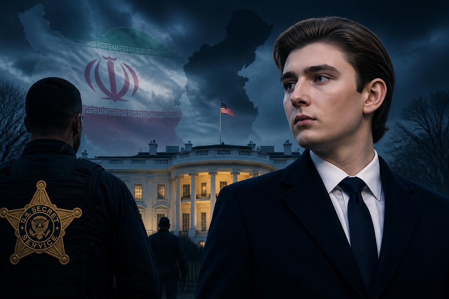 U.S. Secret Service agents outside a government building